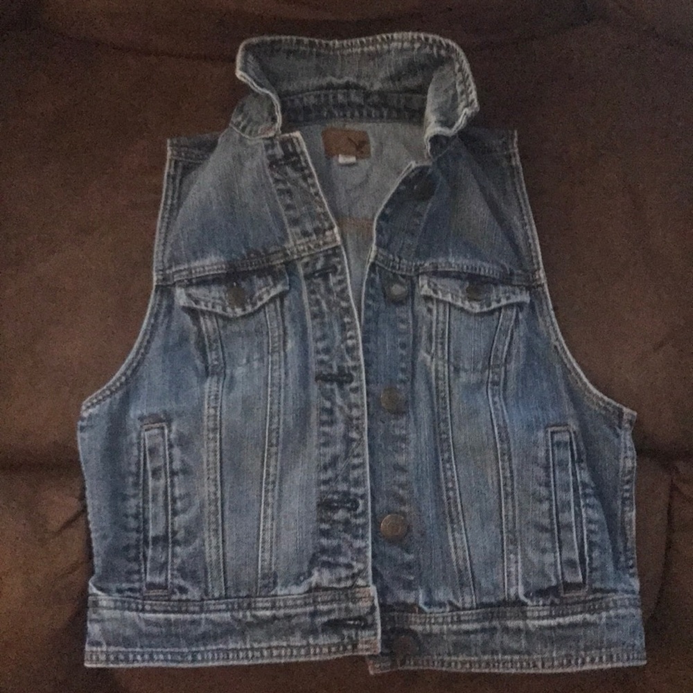 American Eagle Denim Vest